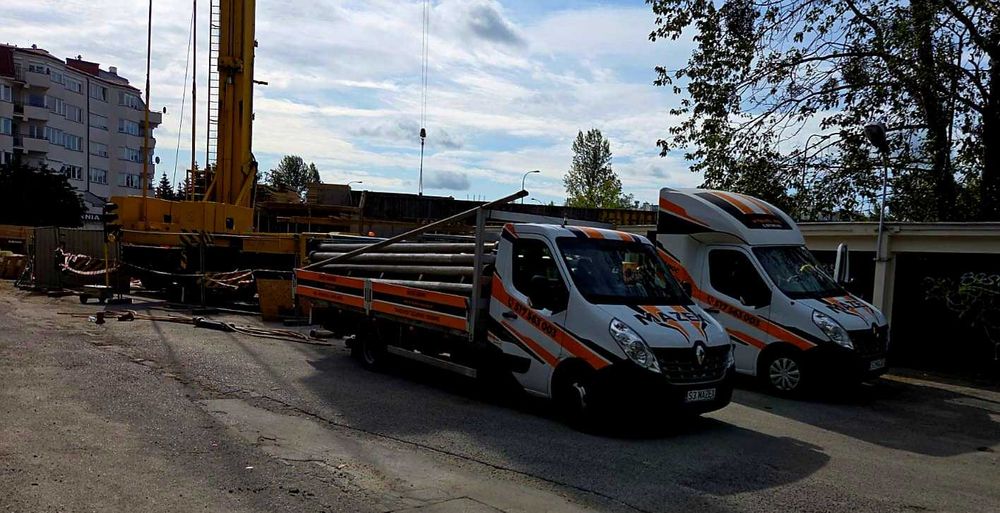 Usługi transportowe Transport HDS wywrotka platforma Autolaweta