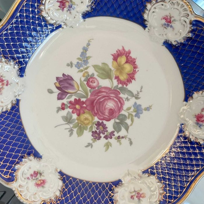 Patera porcelanowa z kobaltem – Rosenthal
