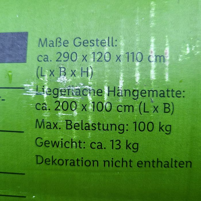 Hamak z podstawą na stelażu na ogród, taras. Nowy