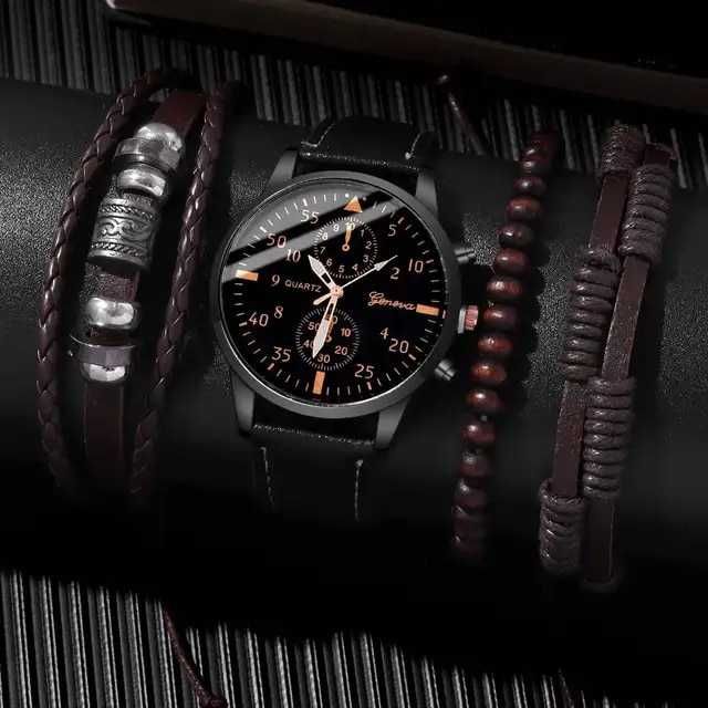 conjunto de relogio+ acessorios