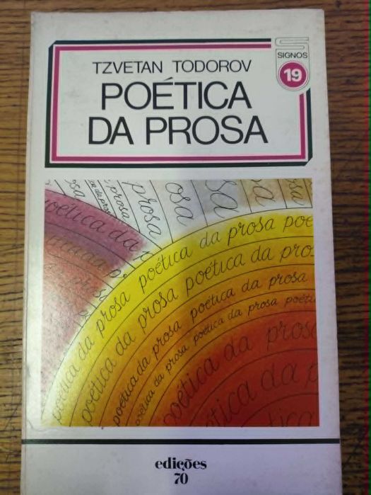 livro Poética da Prosa de Tzvetan Todorov, publicado pela editora Edições 70 na coleção Signos