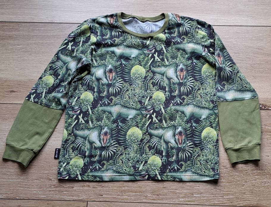 Pidżama piżama handmade duchnik w dinozaury roz. 140/146