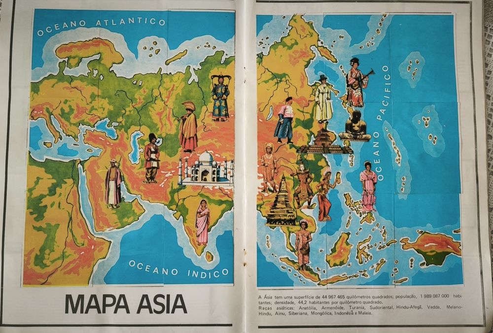 Caderneta de Cromos COMPLETA - Homens Raças e Costumes (1978)