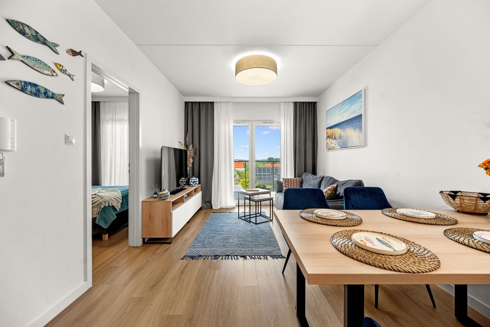 Apartament/Nocleg w Zatoka Snów z widokiem.200m do plaży.3,5h od Wawy