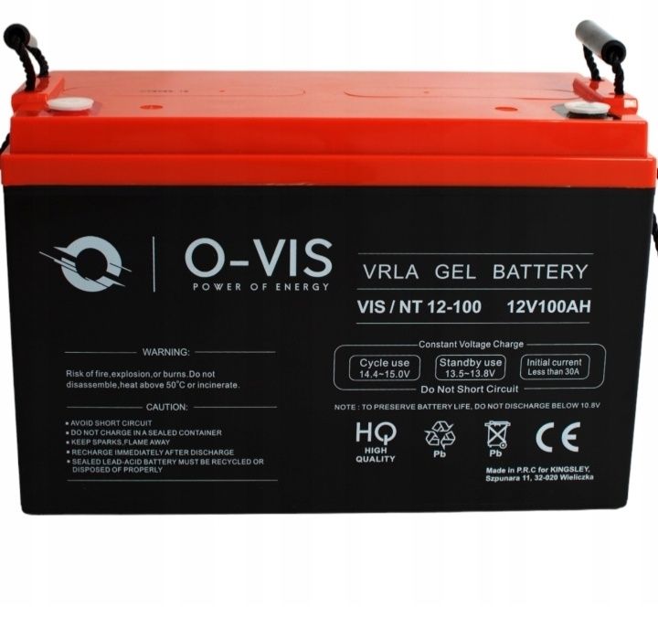 Акумулятор GEL O-VIS Poland 12V 100Ah