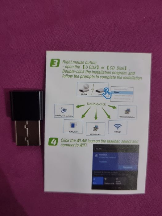 Adaptador USB AX900 WiFi 6 + Bluetooth 5.3 – 2 em 1, Dual Band 2.4G/5G