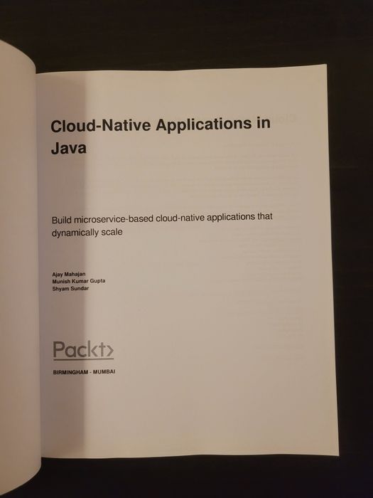 Cloud Native Applications in Java - Ajay Mahajan64585103390211121