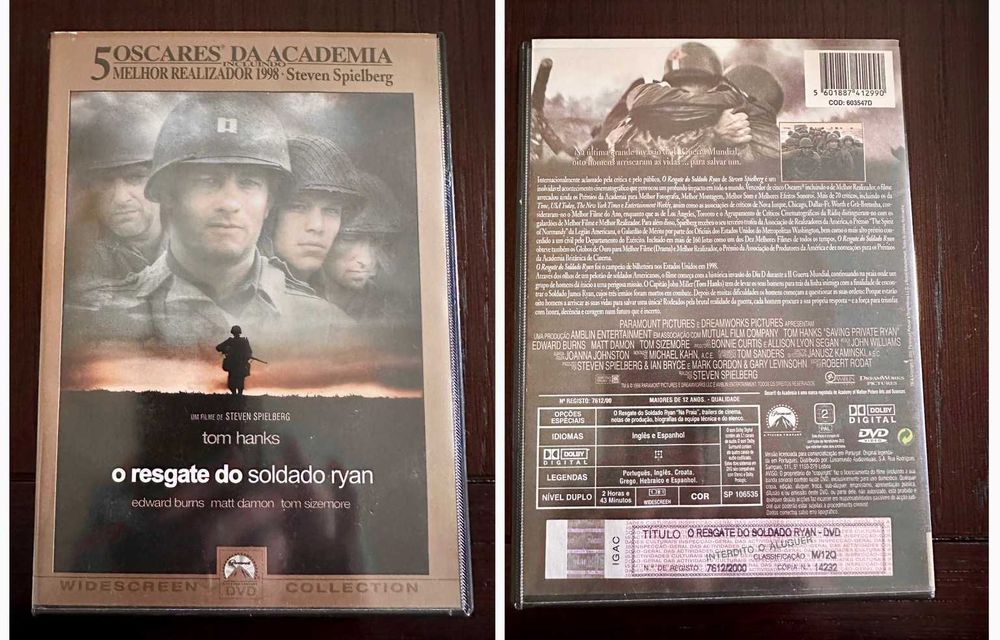Venda direta de DVD's de filmes Clássicos