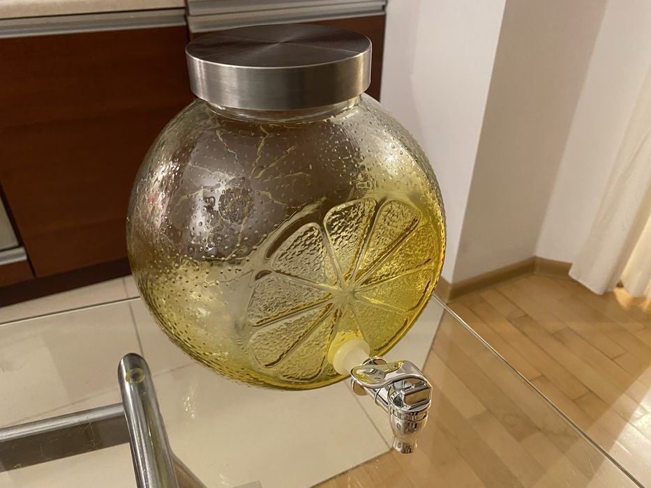 Butla duża szklana na lemoniadę/alkohol