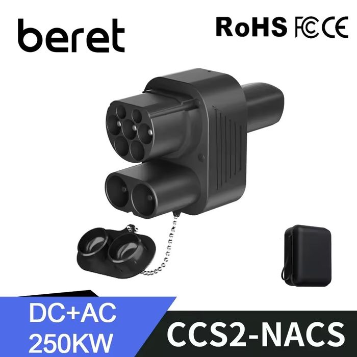 Адаптер GUWIEYG Feyree Beret Combo 2 CCS2 AC+DC Tipe2 300A - TESLA