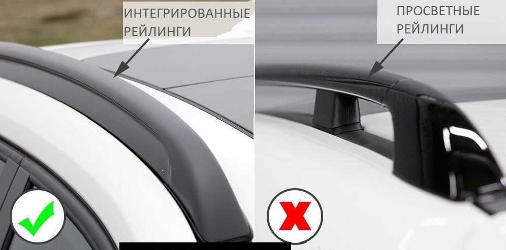 КИТ + поперечины 7206 WingBar EDGE 7207 evo 7106 інтегровані рейлінги