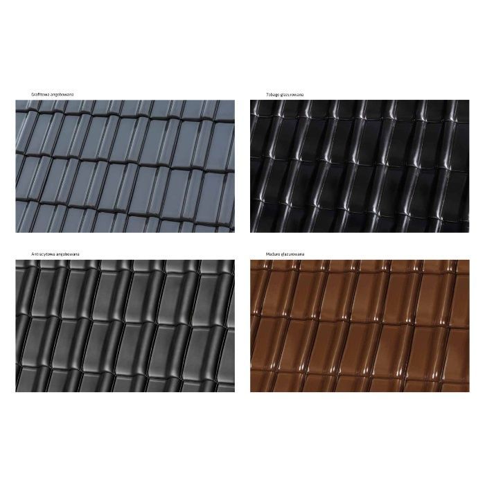 Dachówka ceramiczna Roben Monza Plus Grafitowa Połysk z Dostawą HDS