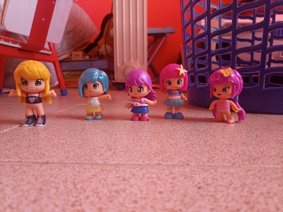 Lote 5 bonecas pinipons