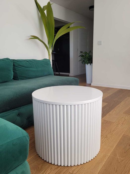 Stolik kawowy COMODO, okrągły, stolik, ława, lamel , AKANT Meble