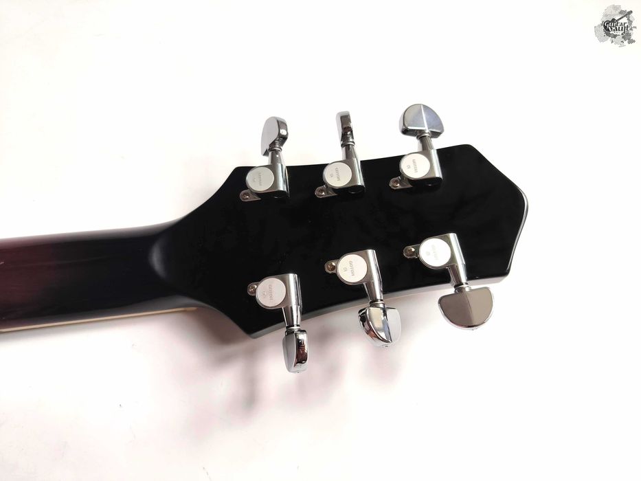 $1350 Avaks Custom Dark Moon Semi-hollow '2024 Trans Wine Burst w/GigBag