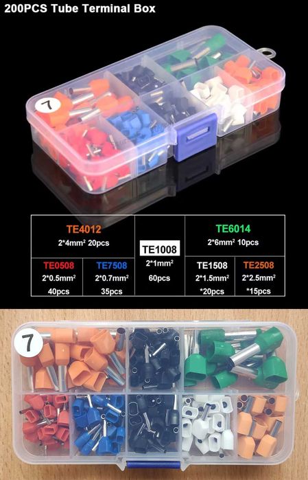 Кліщі (кримпер) Wozobuy HSC8 6-6A 0.25-6 мм² + 1900 наконечників