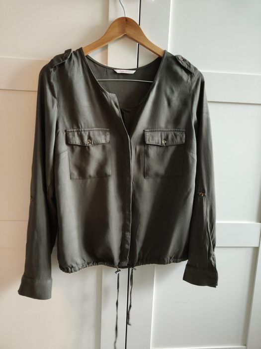 Narzutka / koszula khaki Camaieu