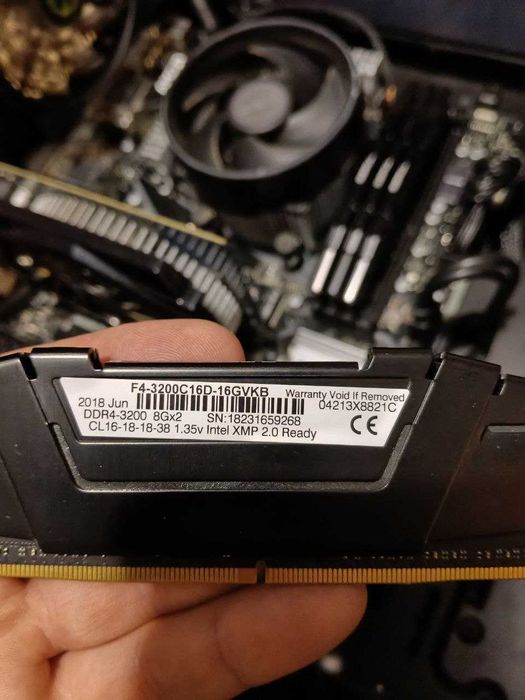 AMD Ryzen 2700 G.SKILL RipjawsV 32gb 3200Mhz - Без видеокарты