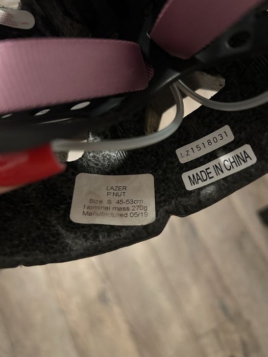 Kask rowerowy dziewczęcy rozm S - obwód głowy 45-53 cm