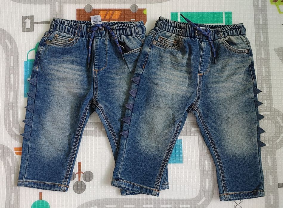 Nowe spodnie i bluzy fitmy next rozm. 80 dla bliźniaków