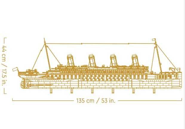 конструктор LEGO Титанік 10294, LEGO Icons Titanic 10294 НАЛИЧИЕ