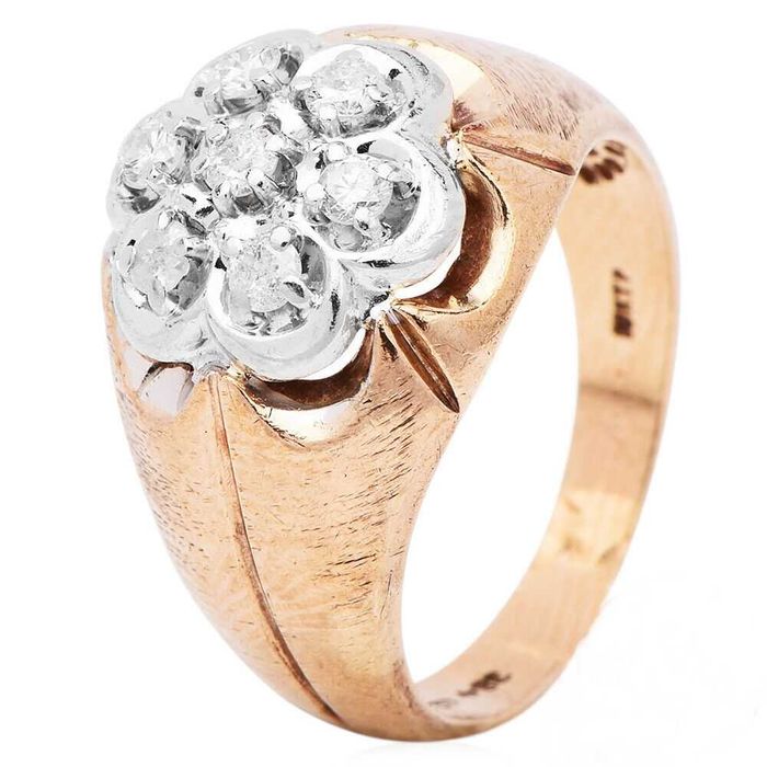 sygnet złoto diamenty brylanty 0,53 ct 7,91 g certyfikat