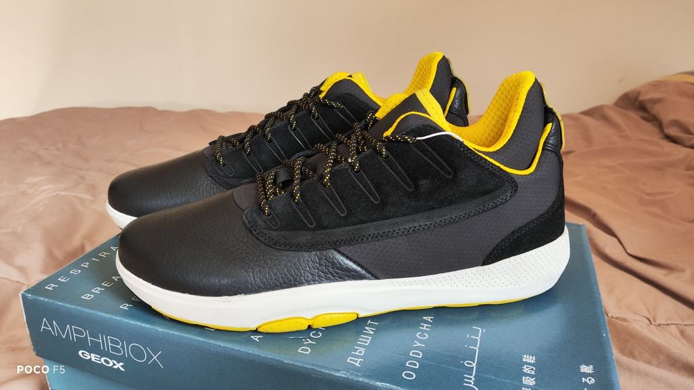 Geox Modual ABX czarne wodoodporne sneakersy rozm 43