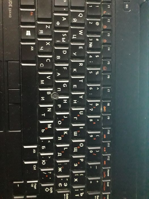 Клавиатура dell latitude с подсветкой, гравировка кирилицы