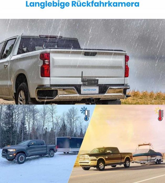 AUTO-VOX S4B bezprzewodowa kamera 5 cali cofania z magnetycznym uchwyt