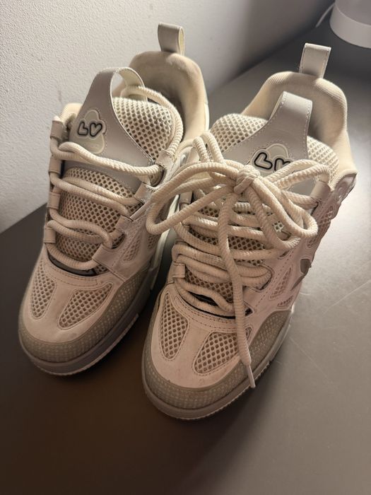 buty lv skate szare