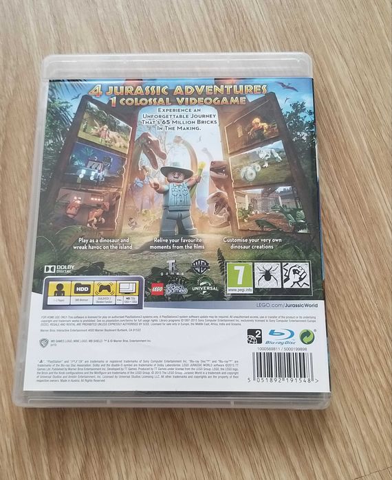 Lego Jurassic World  -PS3