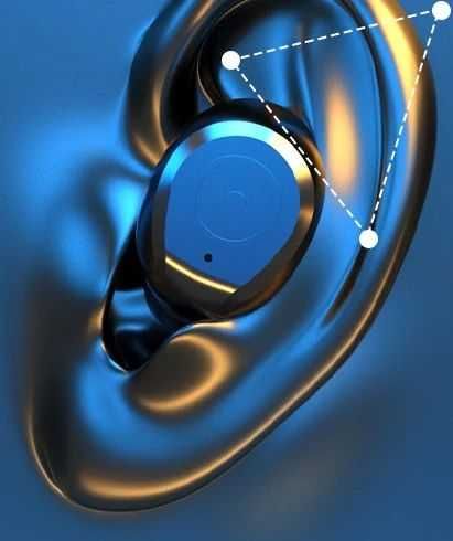 Słuchawki bezprzewodowe douszne bluetooth powerbank dotyk etui K-656