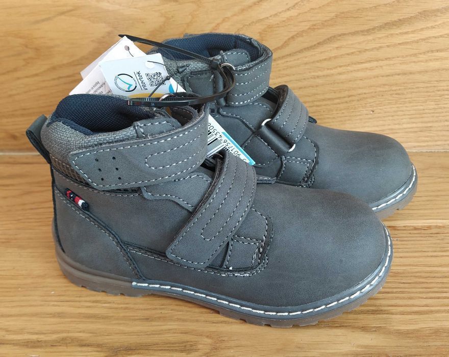 Buty na rzepy chłopięce, trzewiki, półbuty 26, 27, 28, 29, 30 - nowe