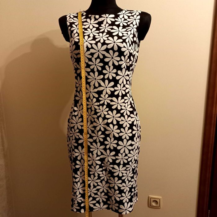 Sukienka black and white Monnari