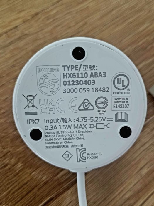 Orginalna ładowarka do szczoteczki Philips Sonicare