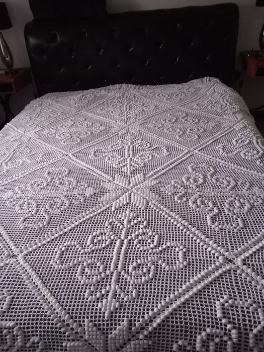 Colcha cama casal feita a mão