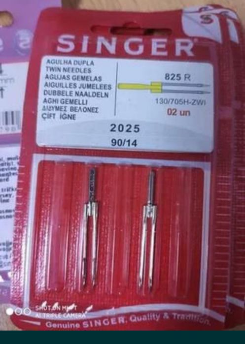 Singer голки ціна за 5 пачок 10 голок. Бразилія.