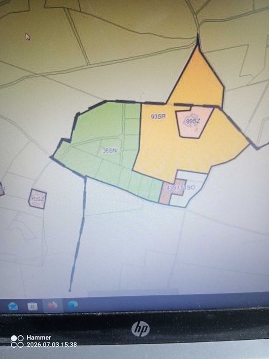Działka  rolno budowlana 30km od miasta-plan ogólny SN