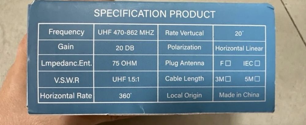 Antena HDTV televisão