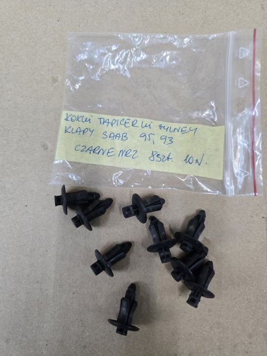 Kołki Spinki tapicerki tylnej klapy bagażnika Saab 95, 93  8szt