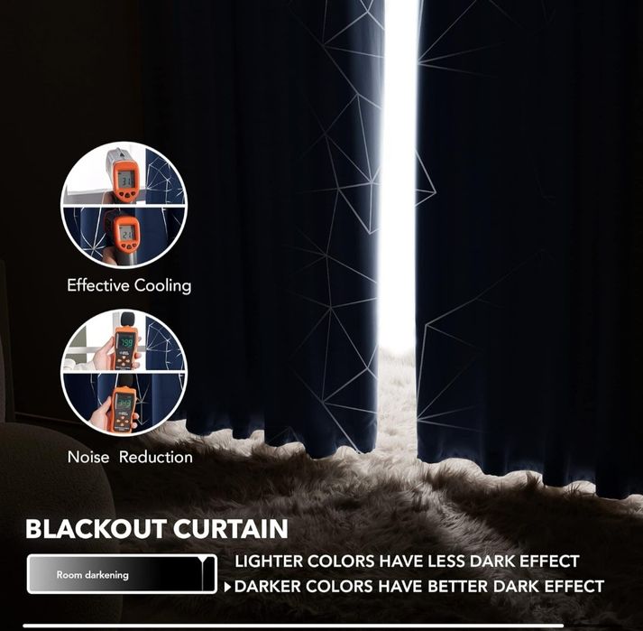 Nieprzezroczyste zasłony 290x140 Nowoczesne