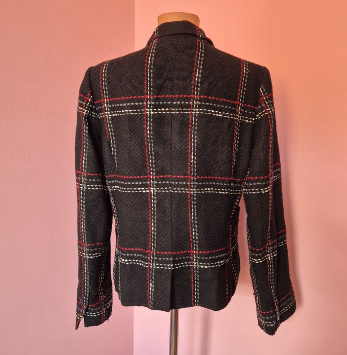 Żakiet damski duża krata 42