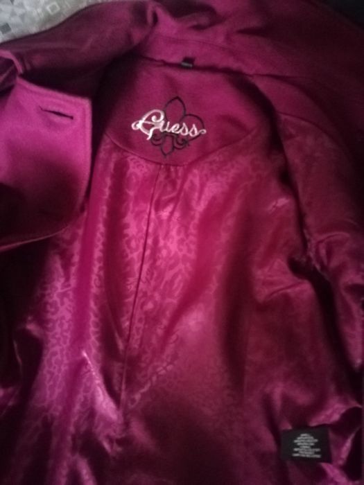 Casaco Guess rosa escuro 60% lã L