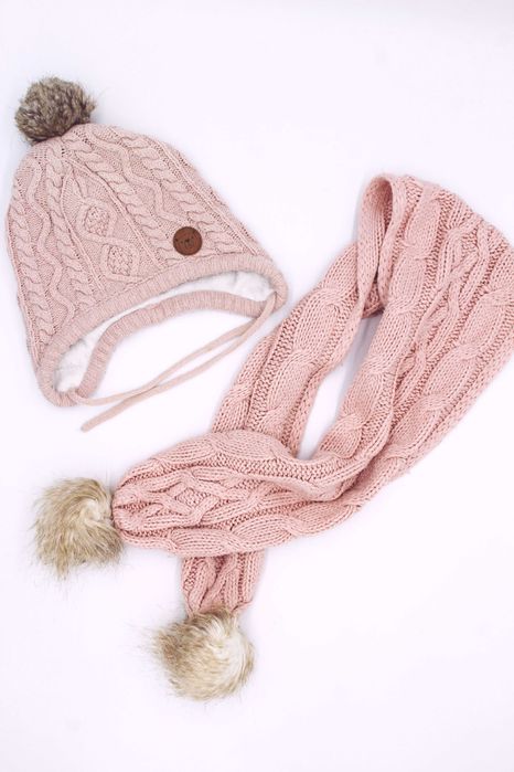 Mayoral, H&M 1-2lata zimowy komplet, czapka + szalik r.48-50