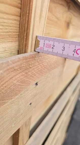 WYPRZEDAŻ! Płot drewniany 180x180 – solidny, z ozdobną kratką, impregnowany!