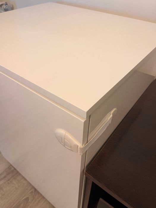 Móvel de Sala + Mesa de Centro | Feito por Carpinteiro | Branco Lacado e Wengué
