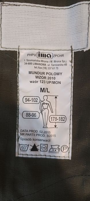 Sama góra Munduru polowego zimowy roz M/L