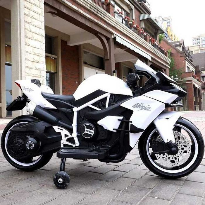 Motocykl KAWASAKI NINJA H2R Ścigacz Elektryczny Auto Akumulator DZIECI