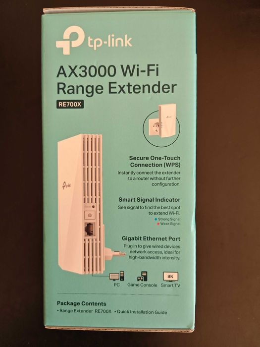 TP-Link RE700X – Repetidor Wi-Fi 6 AX3000 (Como Novo / Na Caixa)