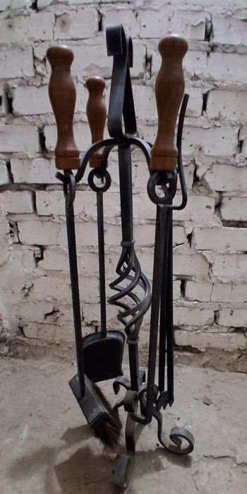 Akcesoria do kominka, kuty zestaw.